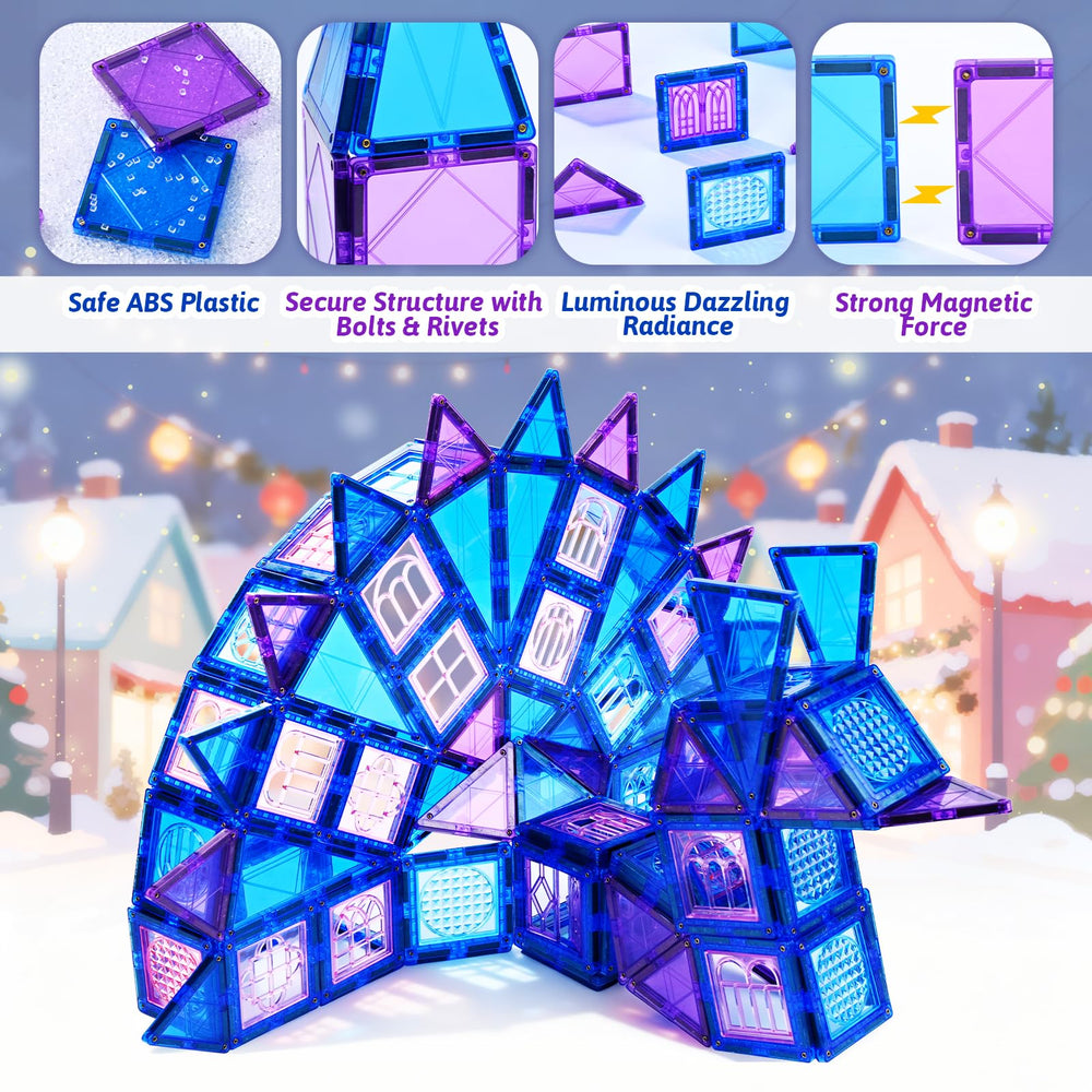 MAGBLOCK tiles enabling 2D and 3D builds to develop spatial thinking