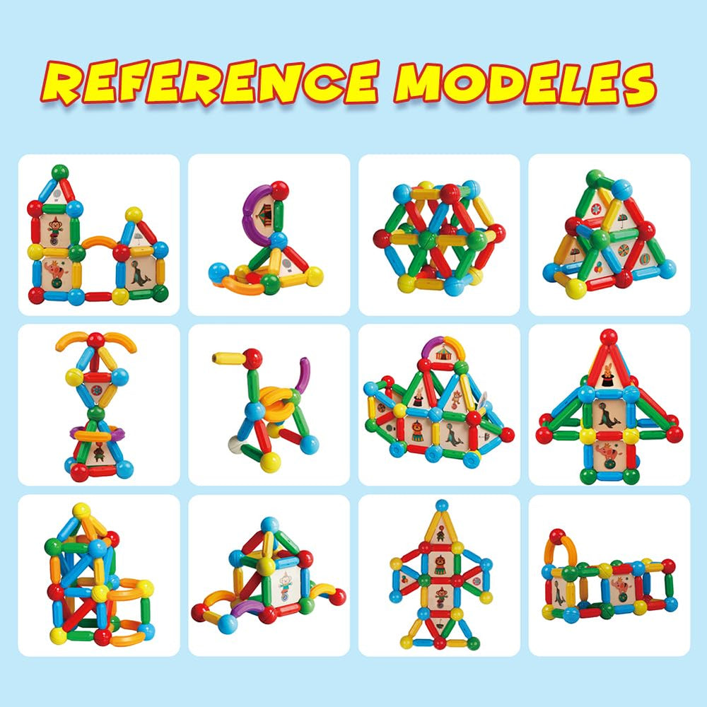 MAGBLOCK safe and durable ABS material ensures lasting fun during toddler building sessions
