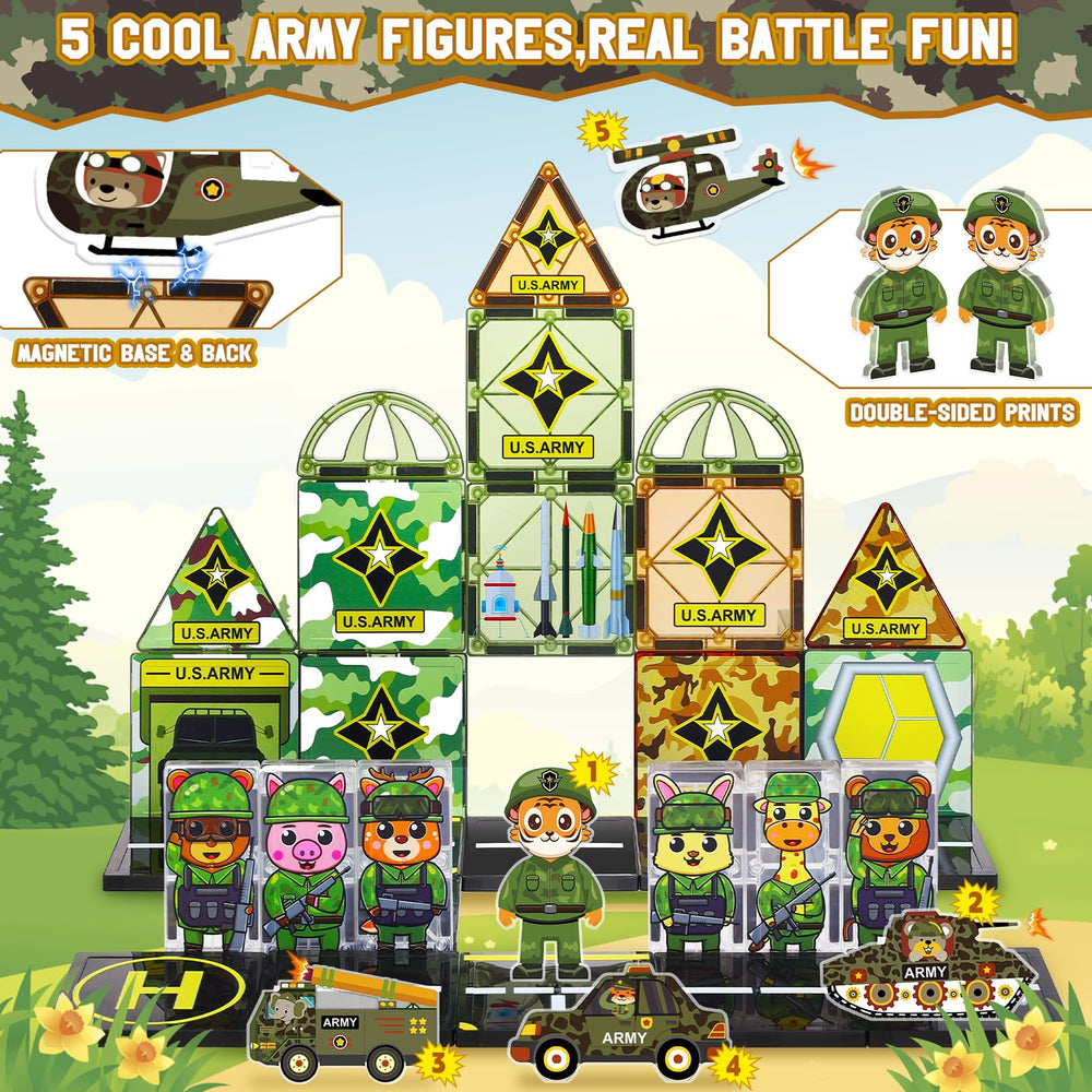 Magbubp armed animal soldiers boost cooperative role-play scenarios