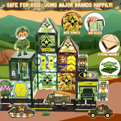 Magbubp army plane and missile truck encourage hands-on construction