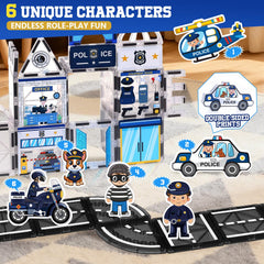 Magbubp police dolls accompany kids as characters in dynamic, role-play adventures daily.