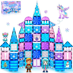 Magbubp princess castle tiles 112pcs for imaginative building and storytelling