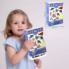 Magdum Sea Animals magnets arranged for a magnetic theatre setup