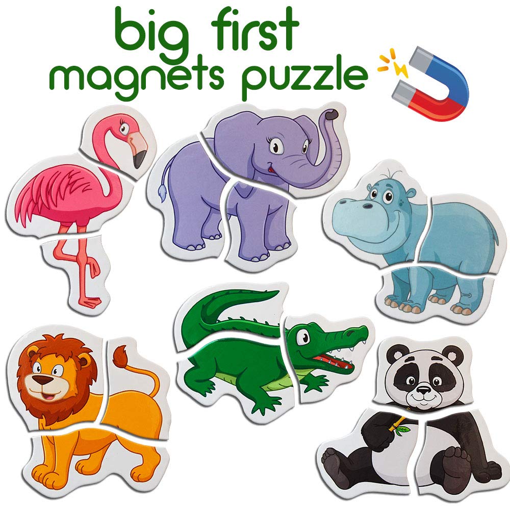 MAGDUM Zoo magnetic puzzle penguin on board boosts travel-friendly learning.