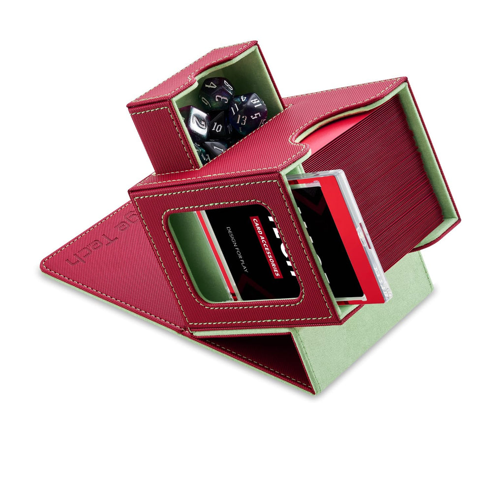 Mage Tech deck box commander display slot highlights the commander card.