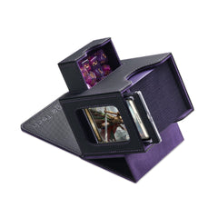 Mage Tech Card Deck Box commander-slot-display showcases your commander at a glance during games.