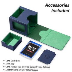 Mage Tech double-sleeve-capacity fits 100 double-sleeved cards for organized play