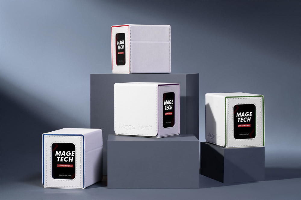 Mage Tech UV-protected card holder helps preserve card edges and artwork.