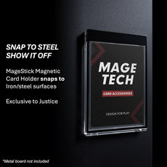 Mage Tech wide-mouth design enables fast card retrieval during games.