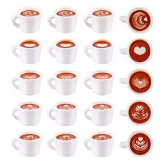 Magibeads resin coffee cup charm perfect for keychains and crafts.
