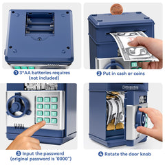 MAGIBX Piggy Bank Automatic Banknote Roller simplifies deposits for kids