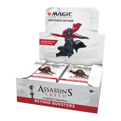 Magic: The Gathering Assassin’s Creed Beyond Booster Box cover—great for display and fans.