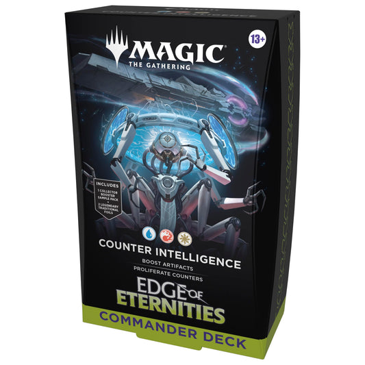 Magic: The Gathering Edge of Eternities deck art with borderless foils for standout battlefield presence