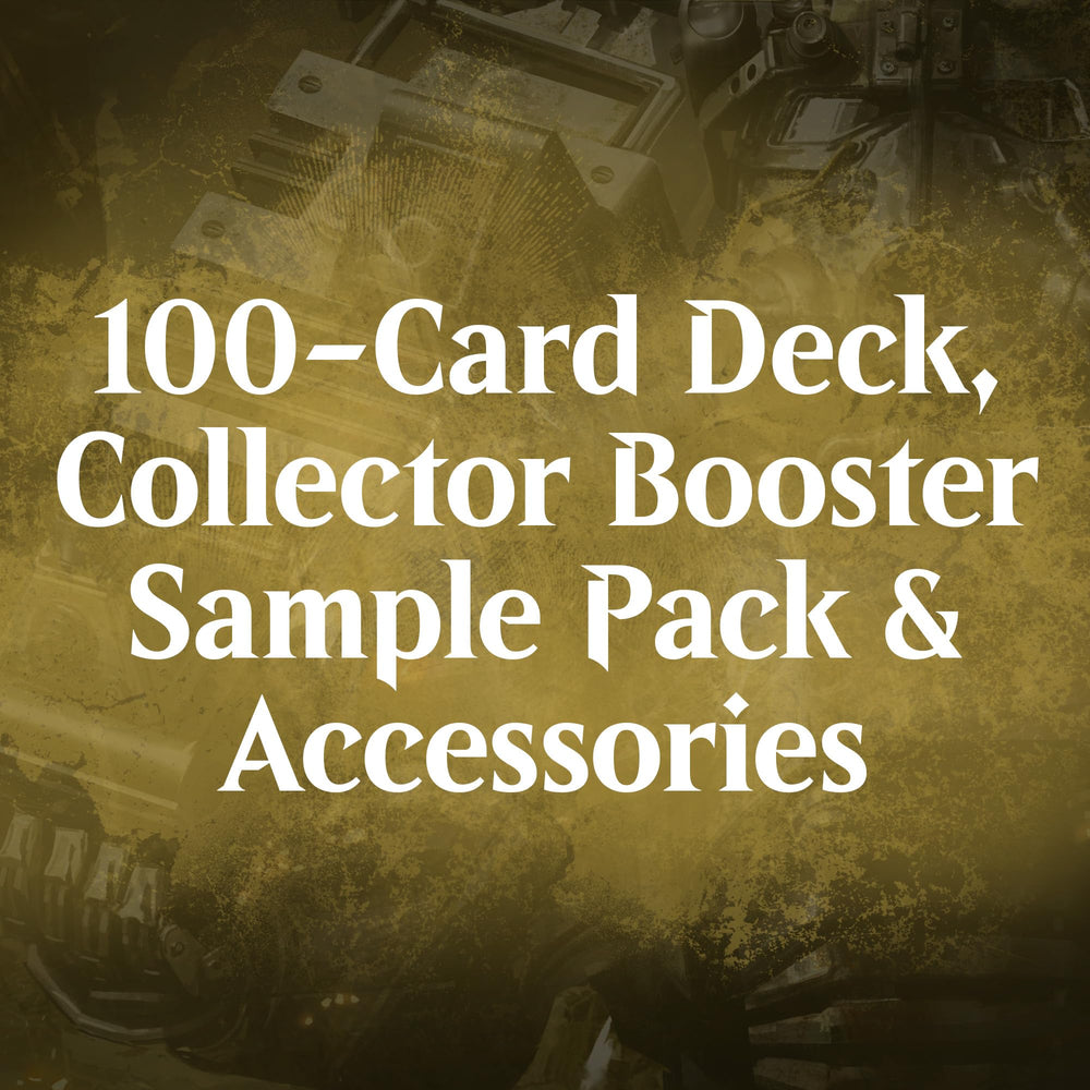 Magic: The Gathering Fallout Commander Deck collector booster pack reveals rare or mythic rare cards.