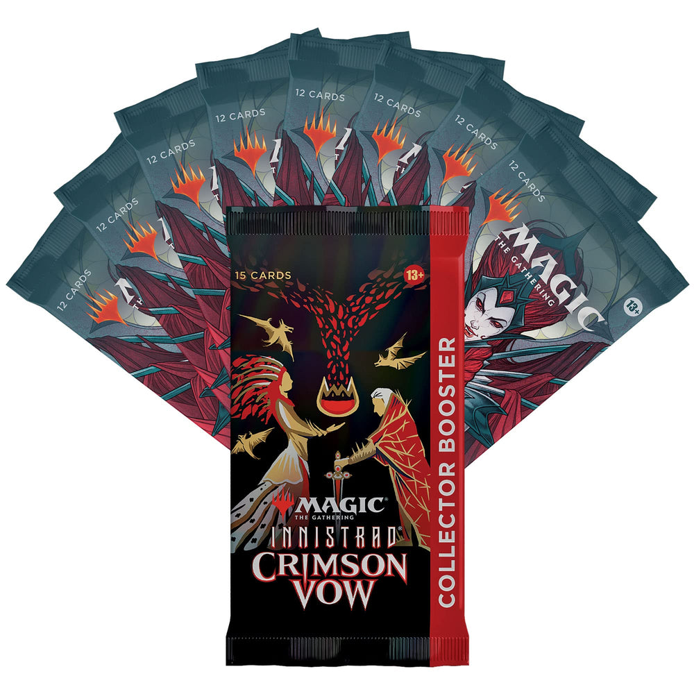 Magic: The Gathering Crimson Vow set boosters offering diverse card openings