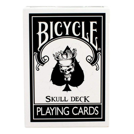 Magic Makers Bicycle Skull Deck front face with bold skull artwork for dramatic card reveals