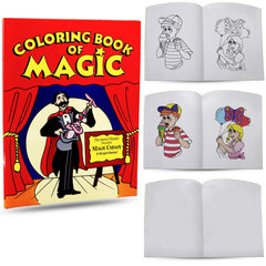 Magic Makers Magic Coloring Book Trick cover shows the full-size 11x8.5 inch layout for dramatic reveals