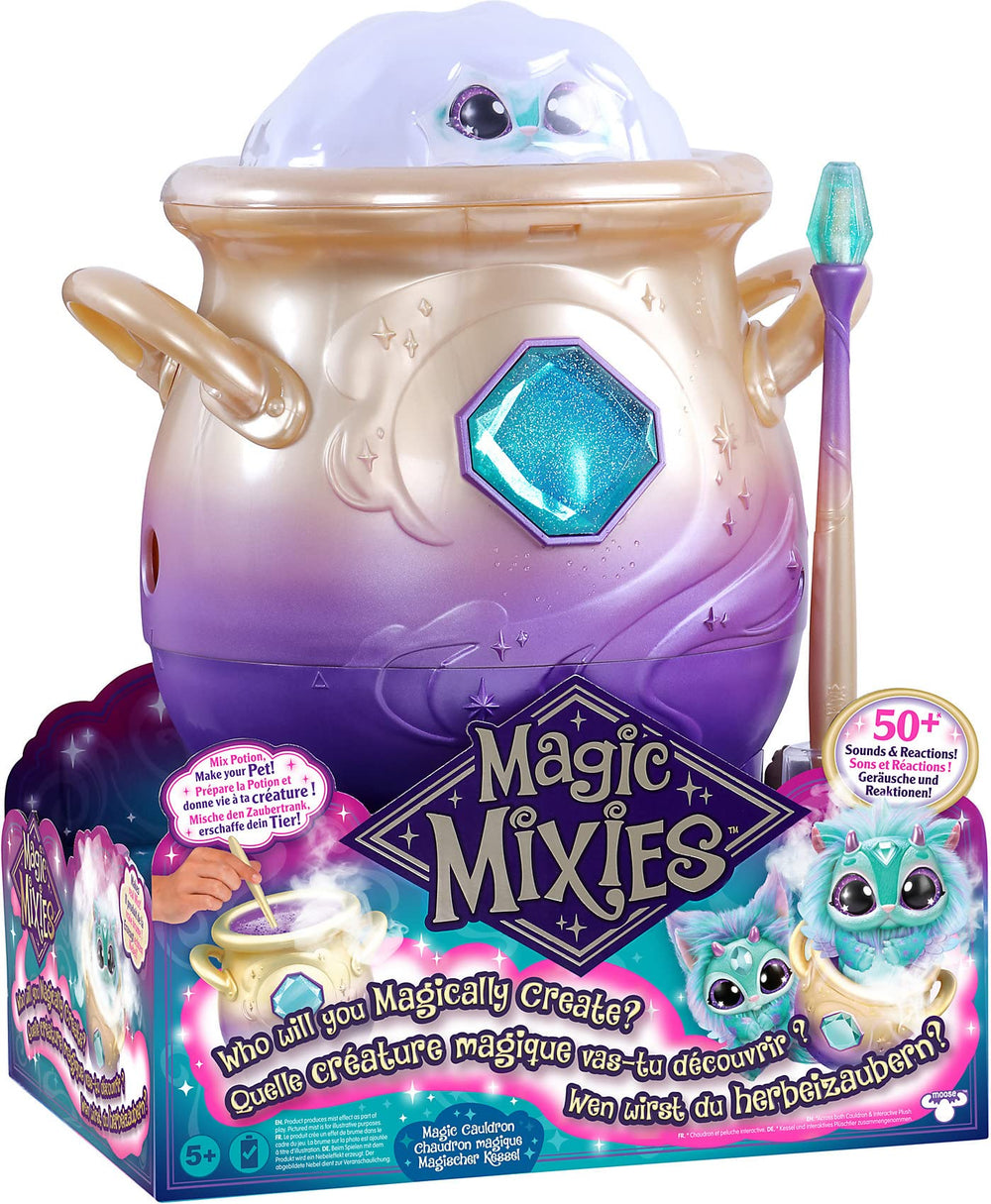 Magic Mixies Cauldron set components arranged for quick setup