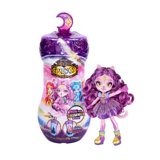 Magic Mixies Pixlings bottle pour reveals Catlyn doll for imaginative play