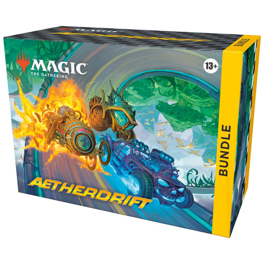 Magic: The Gathering Aetherdrift Bundle boosters for thrilling Limited play and deck-building options.