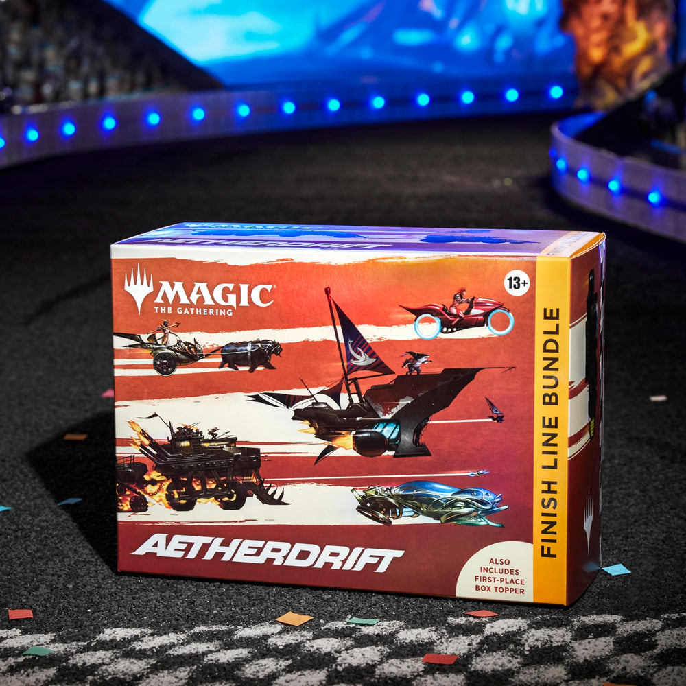 Magic: The Gathering Aetherdrift Collector Booster packs displayed for rare and foil cards