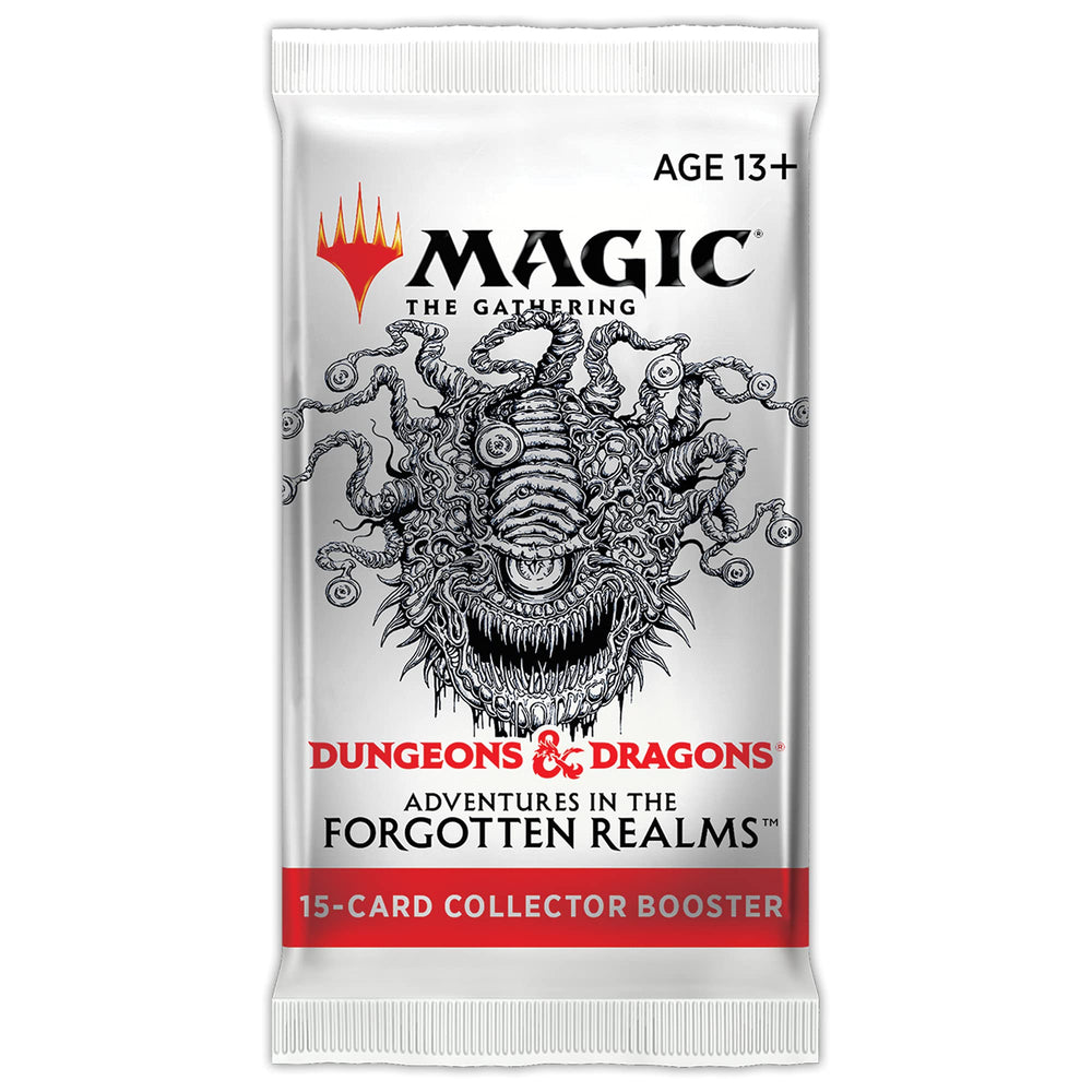 Magic: The Gathering AFR Collector Booster pack with 15 cards, ideal for collectors and traders.