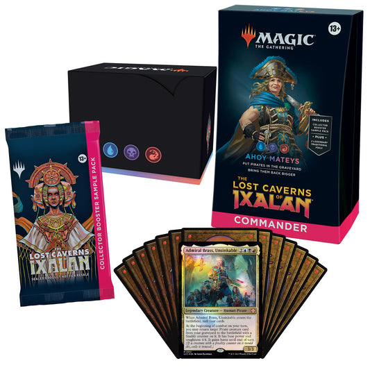 Magic: The Gathering Ahoy Mateys deck box keeps 100 sleeved cards organized for quick game setup.