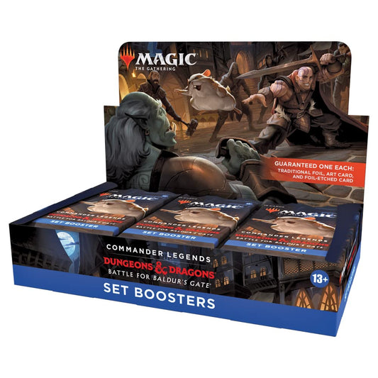Magic: The Gathering Baldur's Gate set booster box for collection and gameplay.