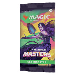 Magic: The Gathering Commander Masters Set Booster Pack cover art, ideal for expanding Commander decks.