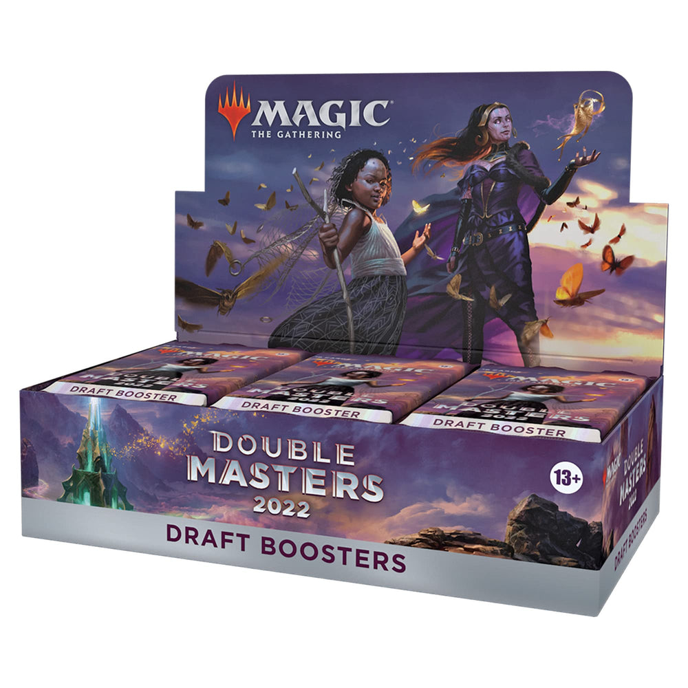Magic: The Gathering Double Masters 2022 booster box front ideal for draft night prep.