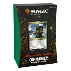 Draconic Rage deck contents spread for quick setup and play by Magic players.