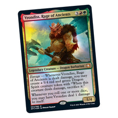 Magic: The Gathering Draconic Rage foil-etched Display Commander with tactile shine.