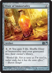 Magic: The Gathering Elixir of Immortality card front, a collectible MTG piece for collection and gameplay.