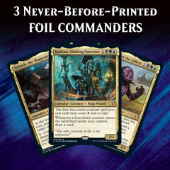 Artwork of Faceless Menace deck illustrating deceptive multiplayer strategy.