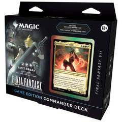Magic: The Gathering Final Fantasy VII Limit Break Commander Deck with exclusive promo card for epic multiplayer battles.