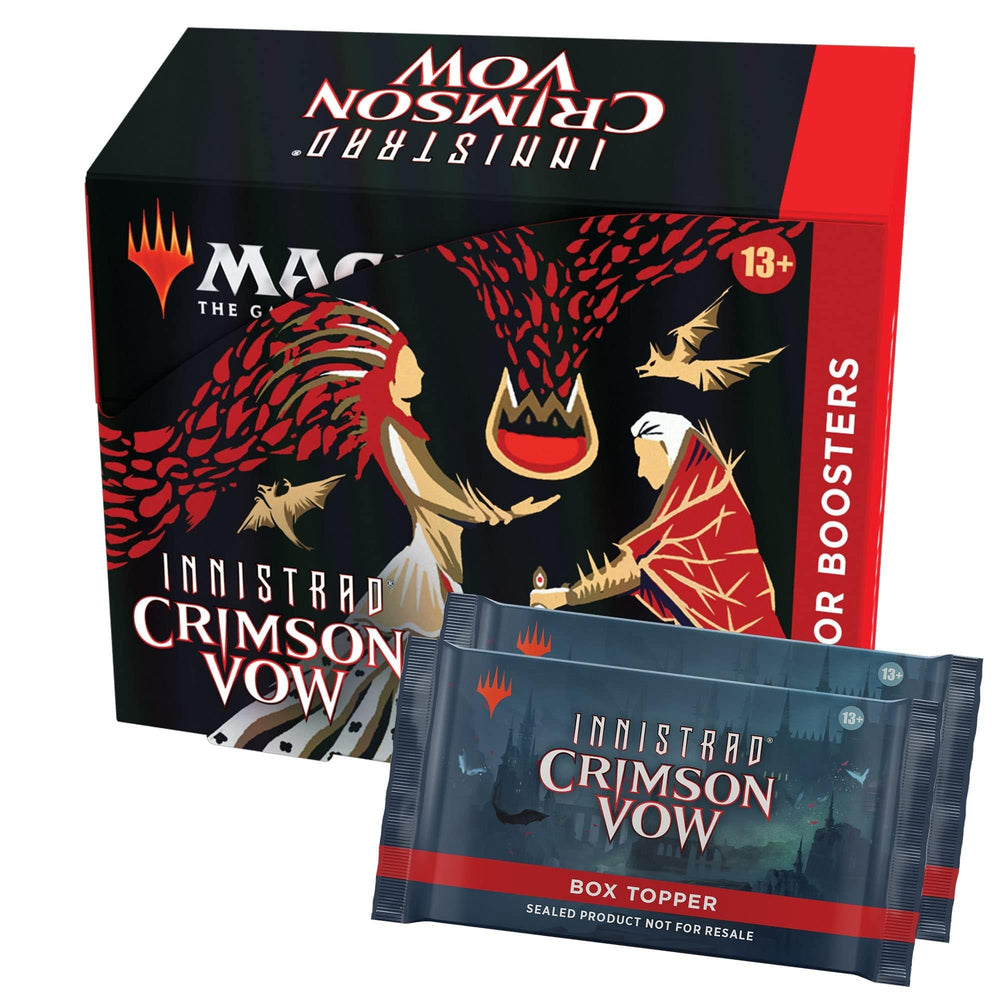 Magic: The Gathering Innistrad Crimson Vow Dracula Series box topper adds collectible drama and premium flair.