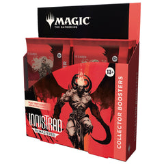 Magic: The Gathering Innistrad Remastered Collector Booster box with 12 boosters for gothic card collecting.