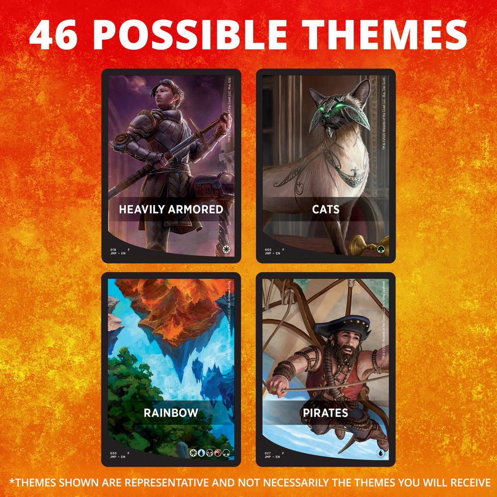 Opening Jumpstart boosters with Magic: The Gathering.