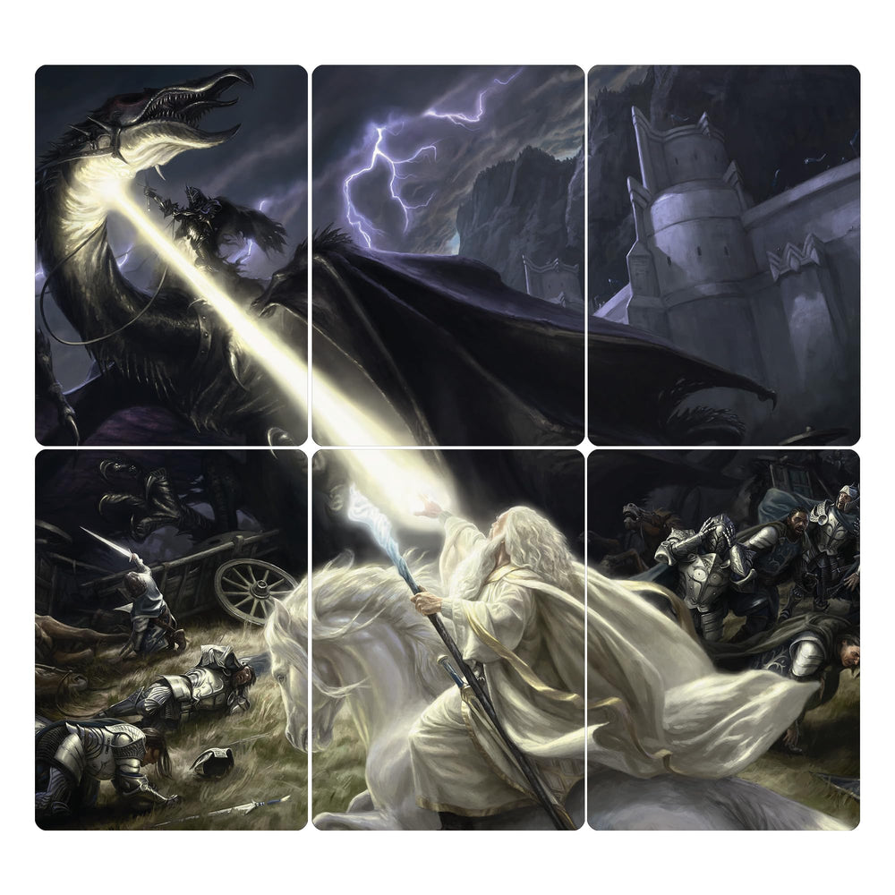 Magic: The Gathering display easel showcasing Scene and Art Cards