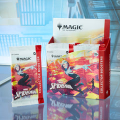 Magic: The Gathering Marvel's Spider-Man Extended-Art cards with removed frames