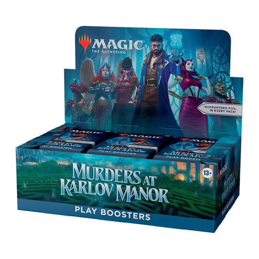 Magic: The Gathering Murders at Karlov Manor box front, ideal for collectors and draft night planning.