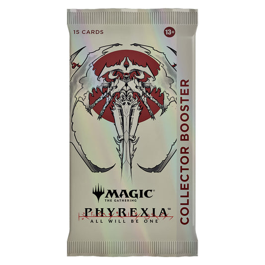 Magic: The Gathering Phyrexia Collector Booster borderless cards enhance display for serious collectors