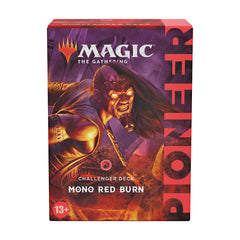 Magic: The Gathering Pioneer Challenger Deck 2021 Mono Red Burn card array ready for competition