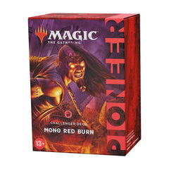 Magic: The Gathering Pioneer Challenger Deck 2021 Mono Red Burn packaging enables quick setup