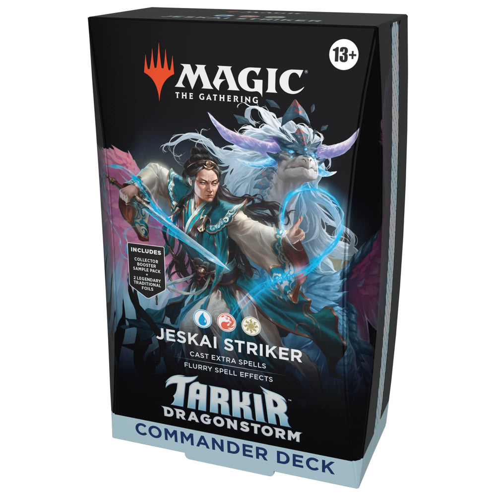 Magic: The Gathering Tarkir Dragonstorm deck box shown for quick setup and organized play.