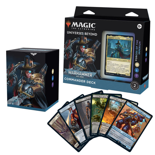 Magic: The Gathering deck box front view enables easy transport.