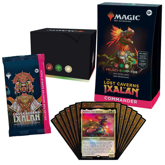 Magic: The Gathering Veloci-ramp-tor deck front, ideal for fast multiplayer battles.
