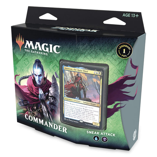Magic The Gathering Zendikar Rising Sneak Attack foil commander; ideal centerpiece for big multiplayer plays