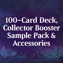 Magic: The Gathering Virtue and Valor foil etched Display Commander on the table.