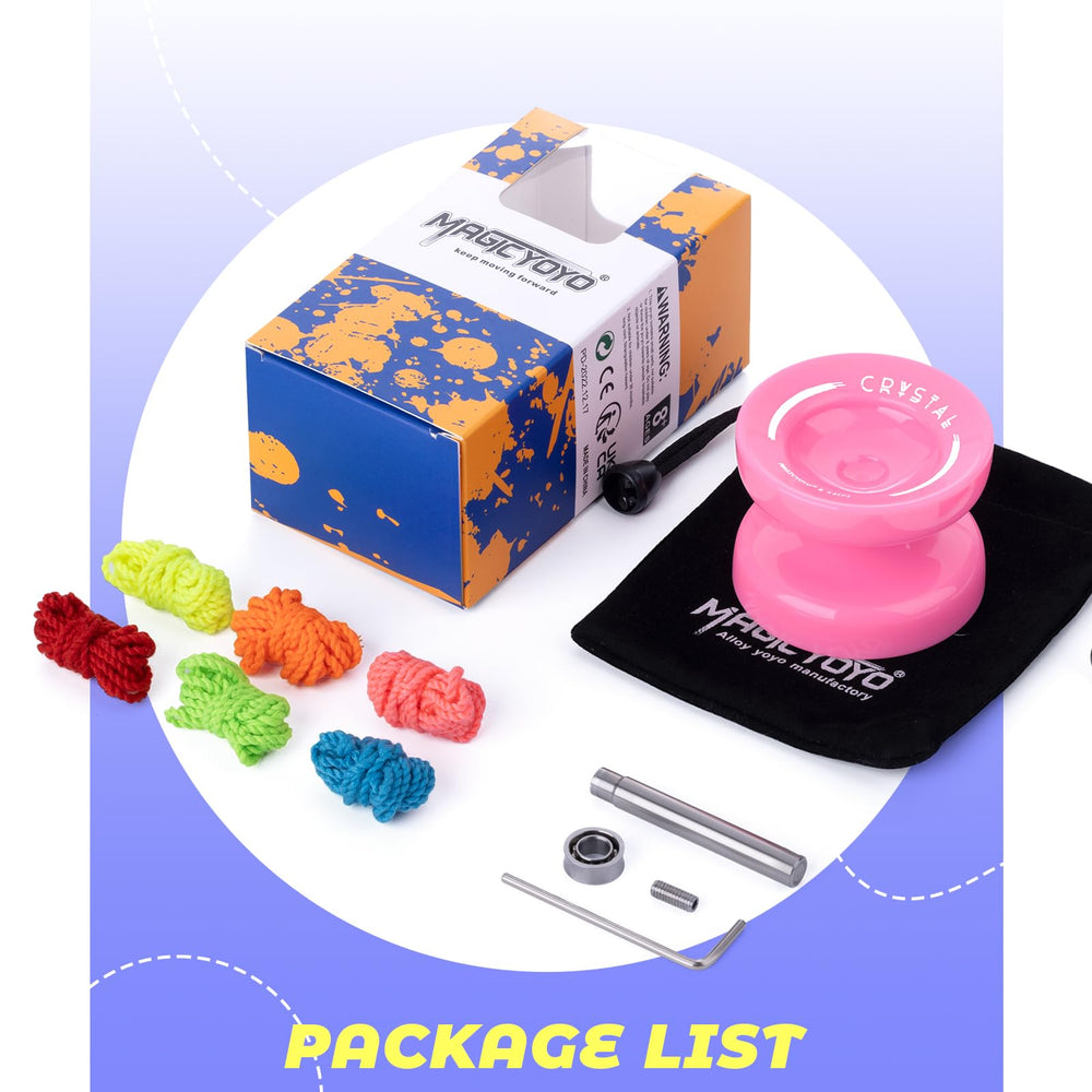 MAGICYOYO K2 Plus Crystal M4x10mm axle for unresponsive play adjustments.